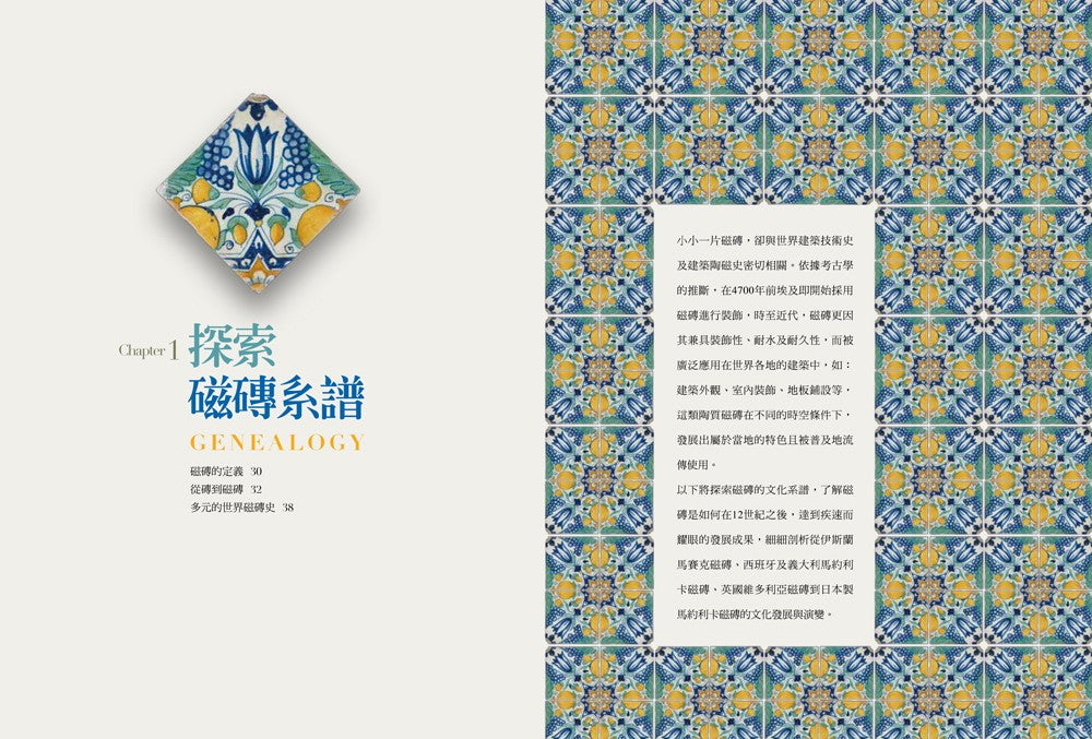 台灣磁磚系譜學:台灣磁磚大百科.八大類磁磚鑑賞