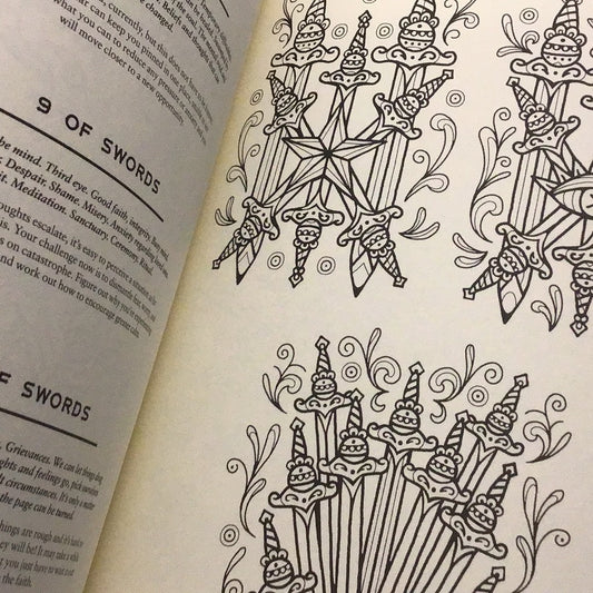 The Tarot colouring Book