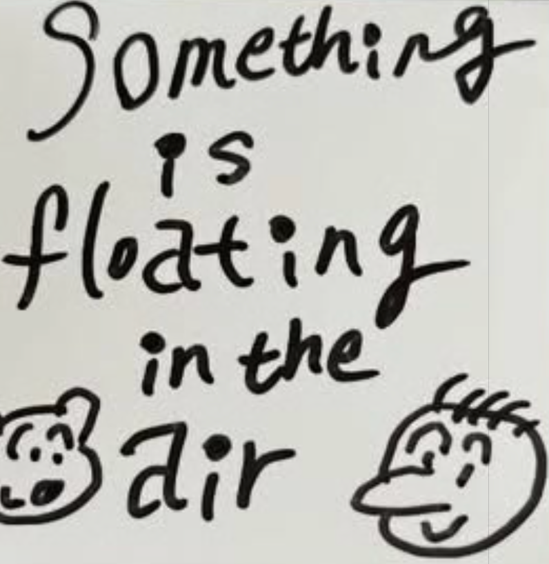 Something is floating in the air