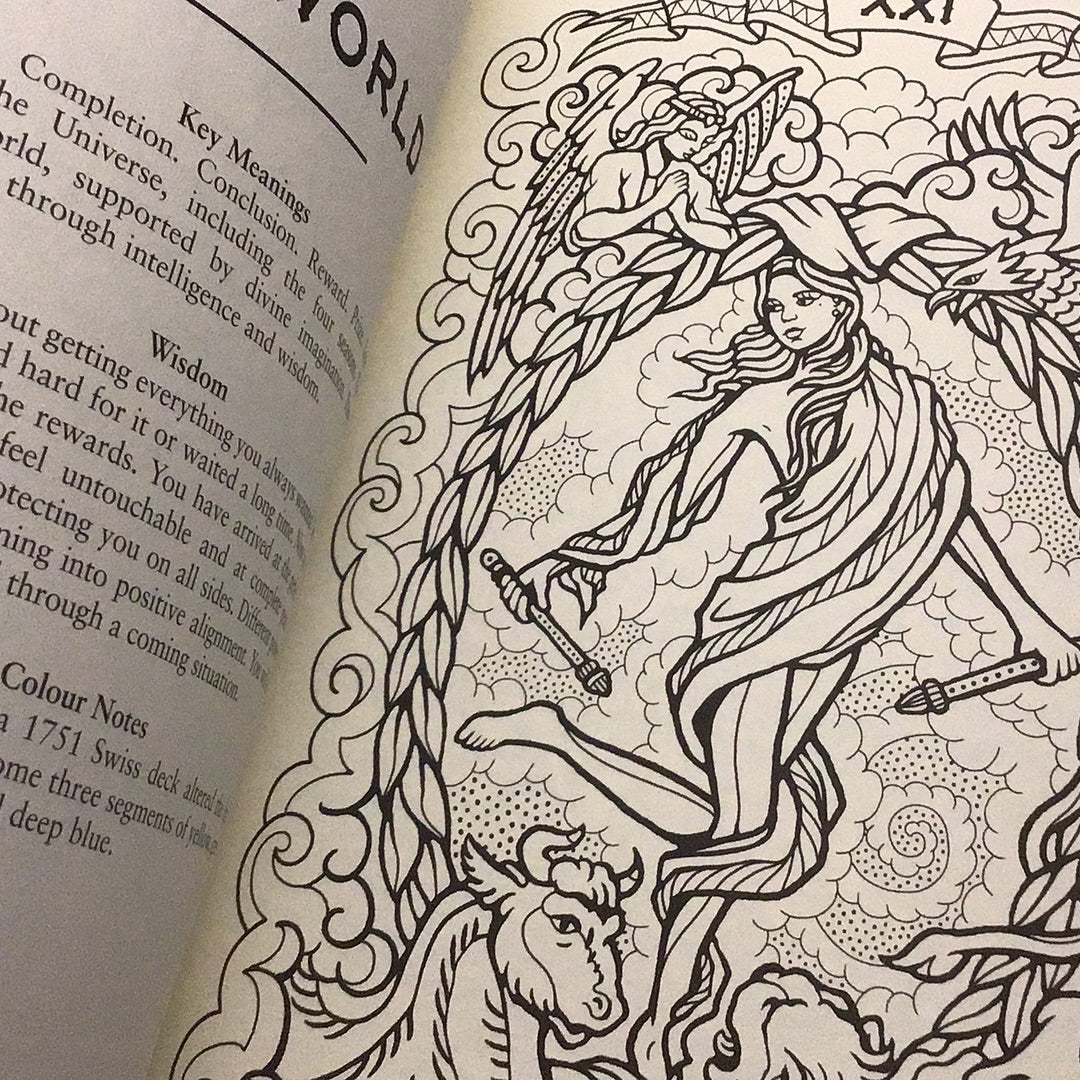 The Tarot coloring Book